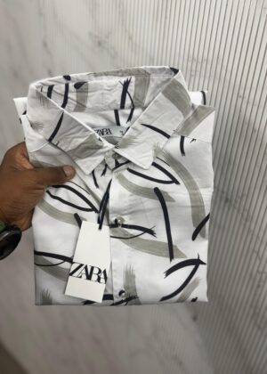 ZARA PREMEIUM SHIRT - Green with black, 2XL