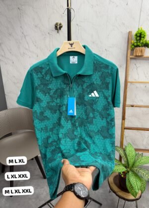 ADIDAS PRINTED POLO - Rama Green, XL