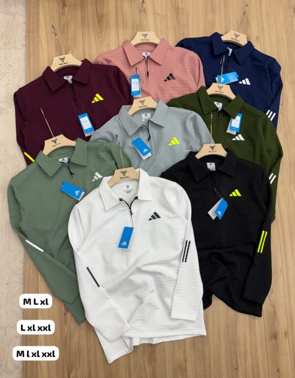 ADIDAS THREE STRIPES GOLF POLO