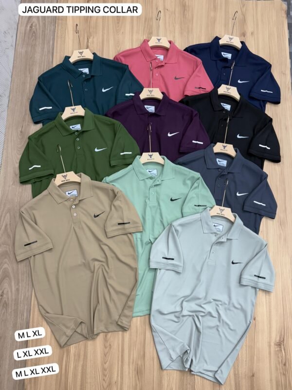 NIKE JAQUARD TIPPING POLO