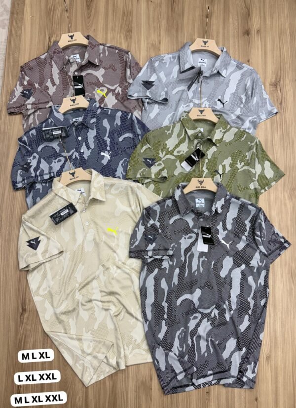 PUMA JAQUARD CAMO POLO