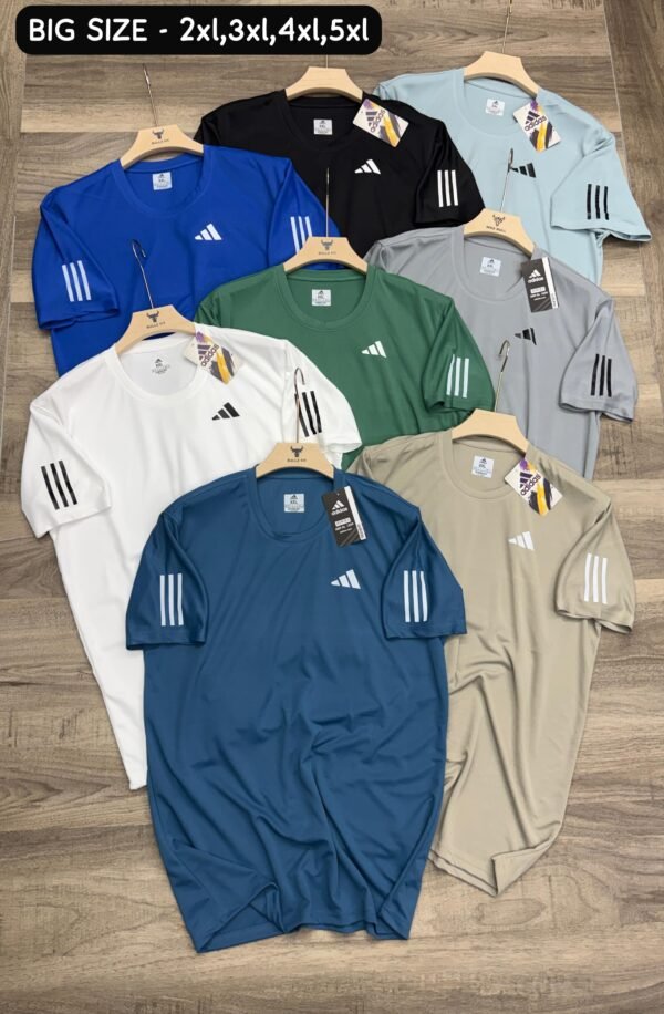 ADIDAS THREE STRIPES BIG SIZE ROUND NECK