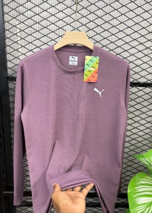 PUMA SWEAT T-SHIRT - Onion pink, L