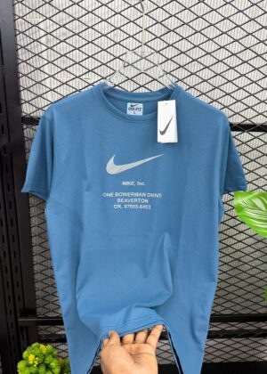 NIKE ROUND NECK T-SHIRT - L, Blue