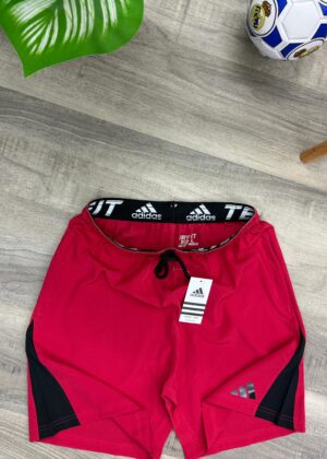 ADIDAS ELASTIC SHORTS - M, Red