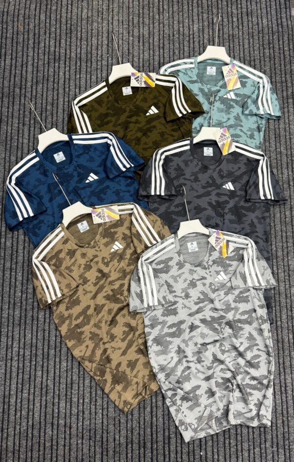 NET FOLDING ROUND NECK T-SHIRT