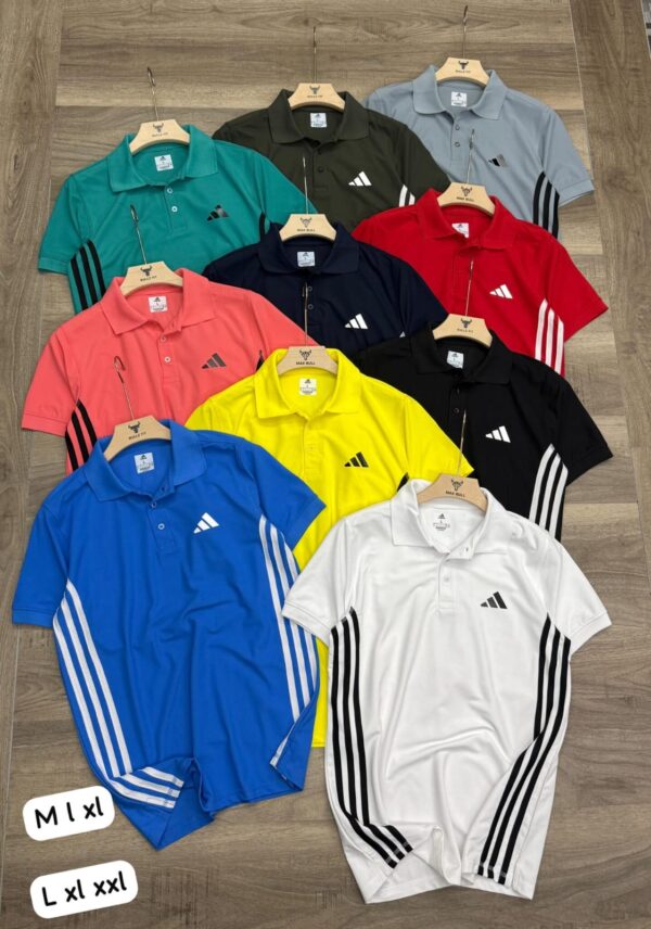 ADIDAS THREE STRIPES POLO