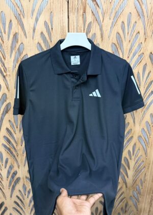 ADIDAS MARS PIQUE COLLAR POLO - L, Black