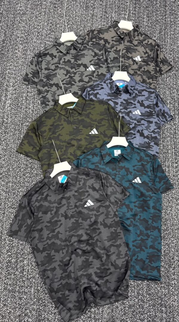 ADIDAS PREMEIUM LOOPKNIT IMPORTED POLYSTER TERRY COLLAR POLO