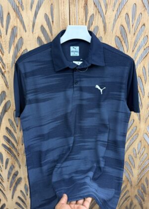 ⚽️ PUMA MARS PREMEIUM PRINTED MARS FABRIC QUALITY POLO - 2XL, Navy Blue