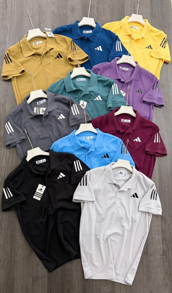 ADIDAS THREE STRIPES MARS PIQUE COLLAR TSHIRT